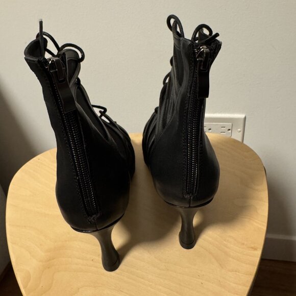 Yami Maribell Black 3in Flared Dance Shoe Size 9 - Picture 3 of 5